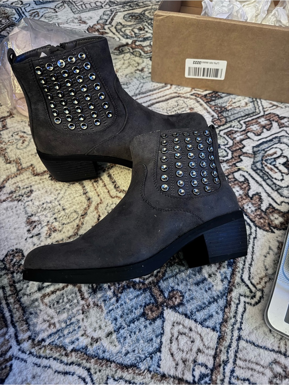Ankle Boots for Women - Gray